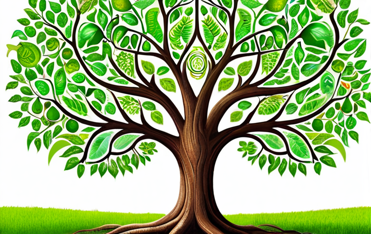 ** A vibrant, stylized tree serving as a metaphor for a B-Corp. Its strong roots delve into diverse elements representing social equity (people collaborating, community support) and environmental stewardship (clean energy, flourishing nature). The tree's branches simultaneously bear lush green leaves symbolizing positive societal impact and glowing currency symbols, illustrating the successful integration of profit with purpose. The overall image should convey sustainable growth, innovation, and a harmonious balance between economic prosperity and planetary well-being, in a modern, optimistic art style.
2. **Prompt for